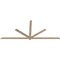 Ekena Millwork Kennewick Smooth Timber Gable Bracket, Douglas Fir, 108"W x 45"H x 1 1/2"D x 3 1/2"F, 10/12 Pitch GBW108X45X0204KEN00SDF - alternate 4